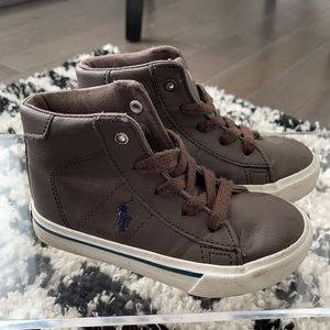 Polo high top brown sneakers !